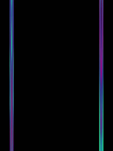 Pozadí Zářivého Rámu Neonově Zářící Geometrická Šablona Izolovaná Černém Pozadí — Stock fotografie