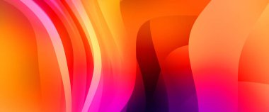 Renkli gradyan ile soyut arkaplan. Çizgili çizgili canlı duvar kâğıdı. Modern hareketin akışkan 2d çizimi.