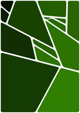 Beyaz boşluğu olan renkli bir çizim. Soyut geometrik desen. Mozaik arka plan. Geometrik çok renkli şekiller.