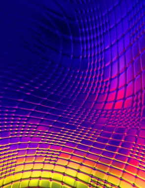 Soyut arkaplan. Renkli dalgalı tasarım duvar kağıdı. yaratıcı grafik 2D çizim. Dinamik şekilli modaya uygun sıvı örtüsü.