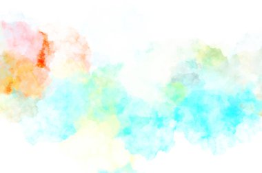 Suluboya arka planda lekeler ve lekelerle boyanmış. Fırça darbesi ile boyanmış. 2d Görüntü.