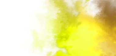 Beyaz arkaplanda soyut renkli suluboya. Dijital resim.