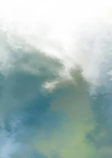 Aquarela Colorida Abstrata Sobre Fundo Branco Pintura Arte Digital — Fotografia de Stock