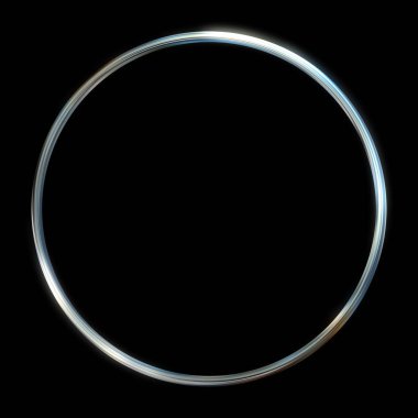 Parlak Çerçeve Arkaplanı. Siyah arkaplanda izole edilmiş parlak geometrik şablon. Soyut 2d illüstrasyon.