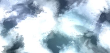 Beyaz arkaplanda soyut renkli suluboya. Dijital resim.