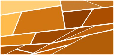 Beyaz boşluğu olan renkli bir çizim. Soyut geometrik desen. Mozaik arka plan. Geometrik çok renkli şekiller.