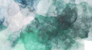 Suluboya arka planda lekeler ve lekelerle boyanmış. Fırça darbesi ile boyanmış. 2d Görüntü.