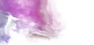 Beyaz arkaplanda soyut renkli suluboya. Dijital resim.