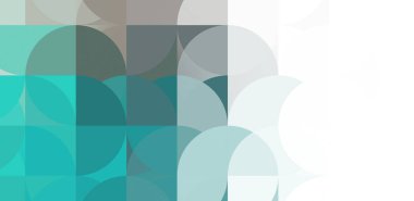 Dairesel şekillerin katmanları renkli ve canlı bir tasarım yaratıyor. Dairelerin sayısal çizimi. Gelecekçi tasarım şablonu.