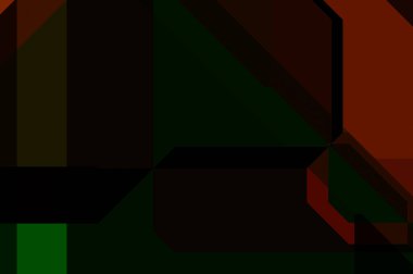 Renkli ve canlı geometrik şekiller katmanları var. Bir teknoloji planının dijital illüstrasyonu. Gelecekçi tasarım şablonu.