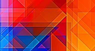 Geometrik çok renkli kesişen çizgiler. Dijital teknolojinin grafiksel çizimi. Soyut arkaplan. 