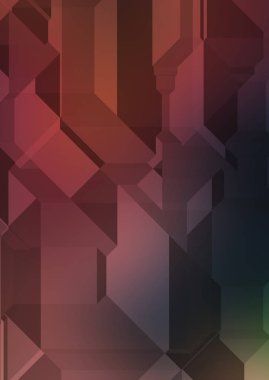 Çokgen arka plan. Geometrik tasarımlı renkli duvar kağıtları. Dijital 3d illüstrasyon.