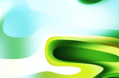 sıvı soyut arkaplan ve renkli gradyan. Modern hareketin 2d illüstrasyonu.