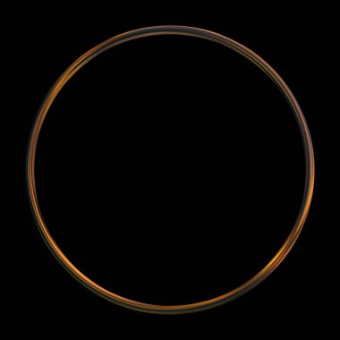 Parlak Çerçeve Arkaplanı. Siyah arkaplanda izole edilmiş parlak geometrik şablon. Soyut 2d illüstrasyon.