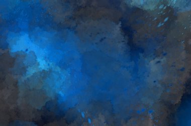 Suluboya arka planda lekeler ve lekelerle boyanmış. Fırça darbesi ile boyanmış. 2d Görüntü.