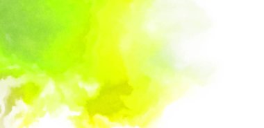 Beyaz arkaplanda soyut renkli suluboya. Dijital resim.