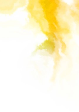 Beyaz arkaplanda soyut renkli suluboya. Dijital resim.