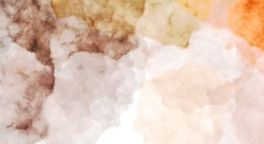 Suluboya arka planda lekeler ve lekelerle boyanmış. Fırça darbesi ile boyanmış. 2d Görüntü.