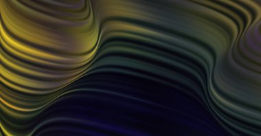 Kavisli çizgileri olan soyut bir arkaplan. Soyut ve gradyan renkte renkli çizimler. Çizgili desenli canlı dalga deseni.