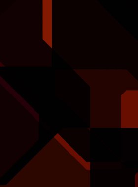 Renkli ve canlı geometrik şekiller katmanları var. Bir teknoloji planının dijital illüstrasyonu. Gelecekçi tasarım şablonu.