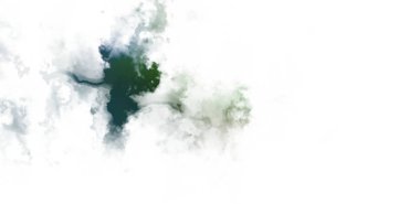 Beyaz arkaplanda soyut renkli suluboya. Dijital resim.