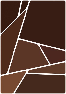 Beyaz boşluğu olan renkli bir çizim. Soyut geometrik desen. Mozaik arka plan. Geometrik çok renkli şekiller.