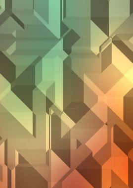 Çokgen arka plan. Geometrik tasarımlı renkli duvar kağıtları. Dijital 3d illüstrasyon.