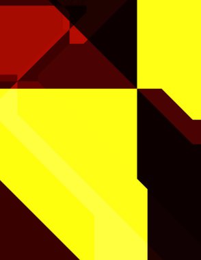 Renkli ve canlı geometrik şekiller katmanları var. Bir teknoloji planının dijital illüstrasyonu. Gelecekçi tasarım şablonu.