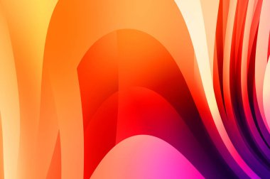 Renkli gradyan ile soyut arkaplan. Çizgili çizgili canlı duvar kâğıdı. Modern hareketin akışkan 2d çizimi.