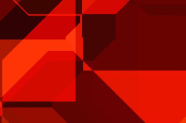 Renkli ve canlı geometrik şekiller katmanları var. Bir teknoloji planının dijital illüstrasyonu. Gelecekçi tasarım şablonu.