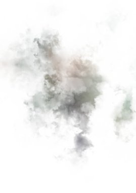 Beyaz arkaplanda soyut renkli suluboya. Dijital resim.