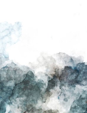 Suluboya arka planda lekeler ve lekelerle boyanmış. Fırça darbesi ile boyanmış. 2d Görüntü.