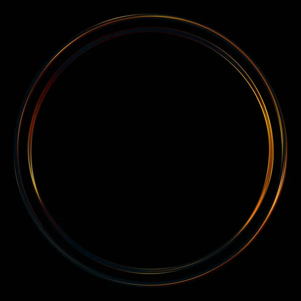 Фон Светящейся Рамки Неоновый Светящийся Геометрический Шаблон Изолирован Черном Фоне — стоковое фото