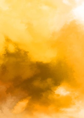 Beyaz arkaplanda soyut renkli suluboya. Dijital resim.