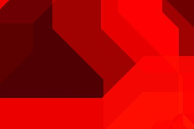 Renkli ve canlı geometrik şekiller katmanları var. Bir teknoloji planının dijital illüstrasyonu. Gelecekçi tasarım şablonu.