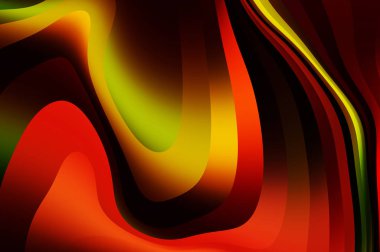 sıvı soyut arkaplan ve renkli gradyan. Modern hareketin 2d illüstrasyonu.