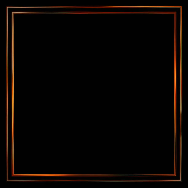 Glow Frame Achtergrond Neon Gloeiende Geometrische Template Geïsoleerd Zwarte Achtergrond — Stockfoto