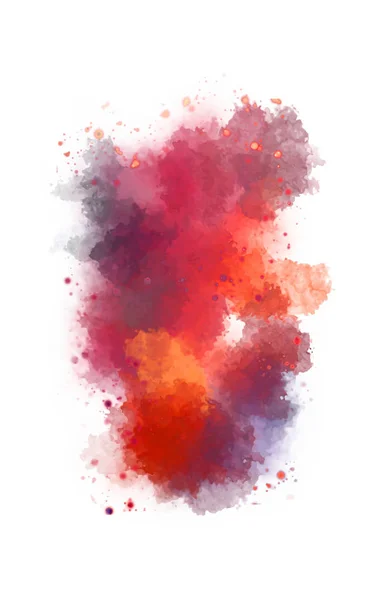 Watercolor Painted Background Blots Splatters Brush Stroked Painting Illustration — 스톡 사진