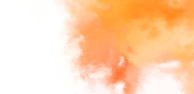 Beyaz arkaplanda soyut renkli suluboya. Dijital resim.