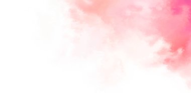 Beyaz arkaplanda soyut renkli suluboya. Dijital resim.