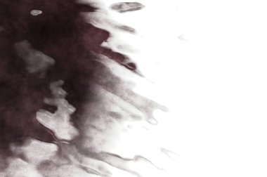 Beyaz arkaplanda soyut renkli suluboya. Dijital resim.