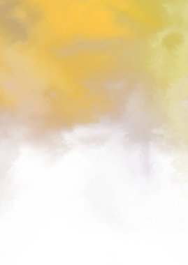 Beyaz arkaplanda soyut renkli suluboya. Dijital resim.