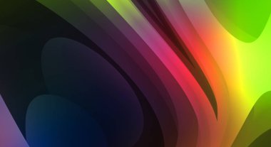 Renkli gradyan ile soyut arkaplan. Çizgili çizgili canlı duvar kâğıdı. Modern hareketin akışkan 2d çizimi.