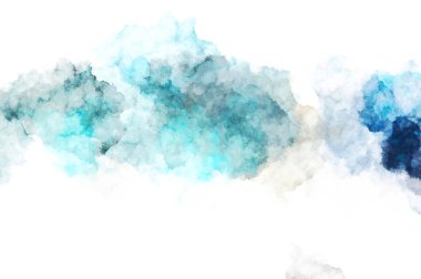 Suluboya arka planda lekeler ve lekelerle boyanmış. Fırça darbesi ile boyanmış. 2d Görüntü.