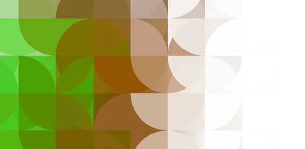 Warstwy Okrągłych Kształtów Tworzących Barwny Żywy Design Cyfrowa Ilustracja Układu — Zdjęcie stockowe