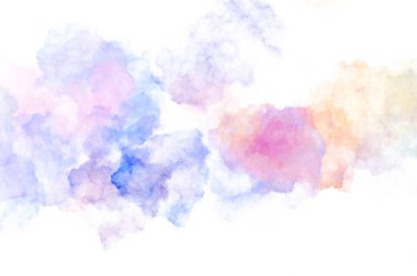 Suluboya arka planda lekeler ve lekelerle boyanmış. Fırça darbesi ile boyanmış. 2d Görüntü.