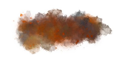 Suluboya arka planda lekeler ve lekelerle boyanmış. Fırça darbesi ile boyanmış. 2d Görüntü.