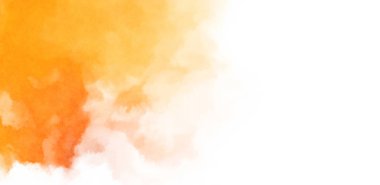 Beyaz arkaplanda soyut renkli suluboya. Dijital resim.