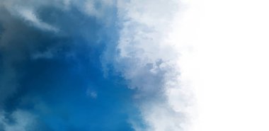 Beyaz arkaplanda soyut renkli suluboya. Dijital resim.