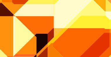 Renkli ve canlı geometrik şekiller katmanları var. Bir teknoloji planının dijital illüstrasyonu. Gelecekçi tasarım şablonu.